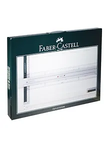 Доска чертежная А3 "TK-SYSTEM PLUS" с подвижной магнитной линейкой и растровым клише, Faber-Castell