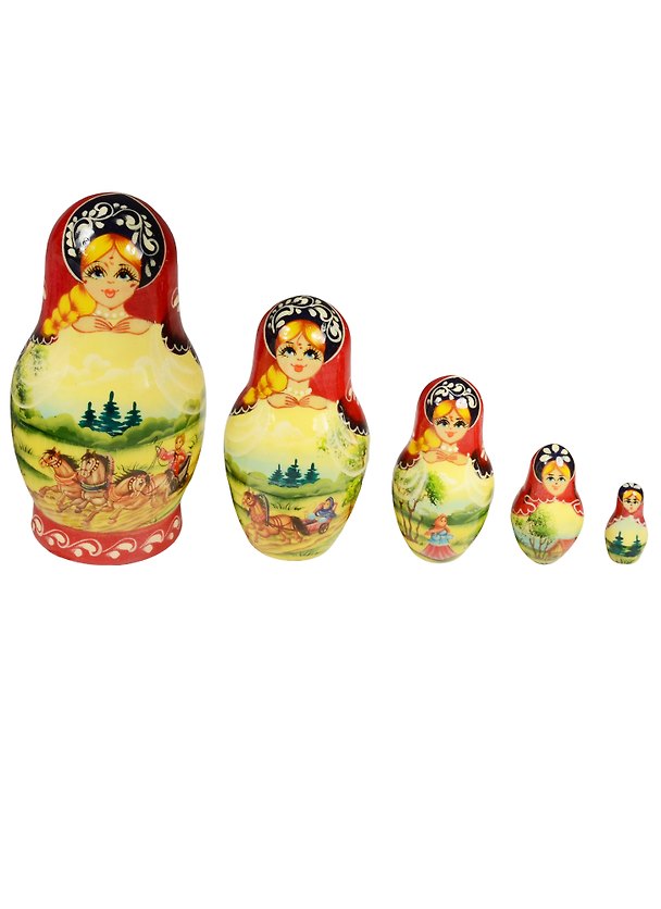 Матрешка 5 предм. "Узор", арт. С-6 (348) 2554899 — 1