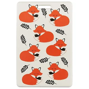 Чехол для карточек Лисы на белом фоне