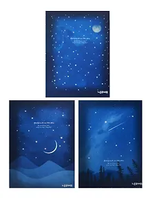 Блокнот Good friends are like stars (золотой обрез) (208стр) (16,8х23,5)