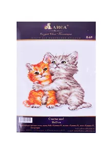 Набор для вышивания крестом Счастье мое (0-69) (16х15 см) (упаковка) (Алиса)