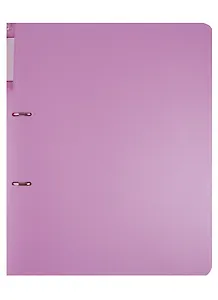 Папка 2кольца A4 "Gems" розовый, пластик 0,7мм, торц.карман