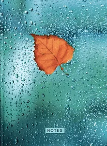 Книга для записей А4 160л кл. "Осенний лист" 7БЦ, глянцевая ламинация