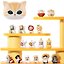 Коллекционная фигурка Аниме Mofusand, серии "Fortune Neko", 3 мини фигурки в комплекте, Blind Box, Funism — 3184625 — 1