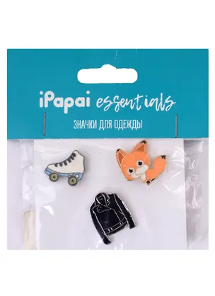 Набор значков для одежды: Косуха, Ролики, Лиса 334650