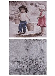 Набор салфеток для декупажа Джентельмен / Серебро - 2 шт.