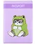 Обложка для паспорта Kawaii Котик кигуруми (лягушка) (ОП2024-418) — 3042872 — 2