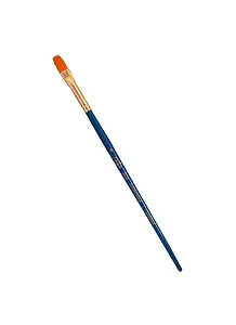 Кисть художественная Галерея, синтетика, плоскоовальная, короткая ручка №8, Гамма