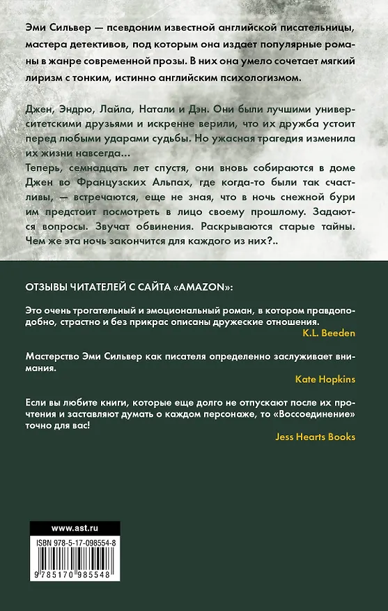 Книга Воссоединение : роман (Эми Сильвер) — 2