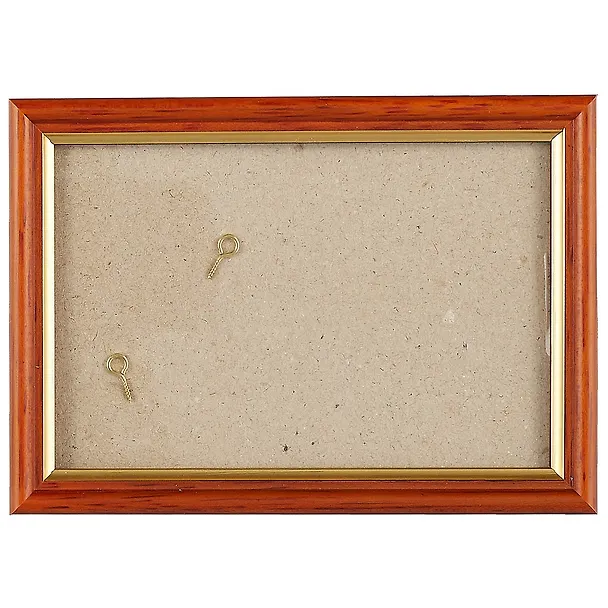 Рама со стеклом, коричневая с золотом, 10 х 15 см 223523 — 1