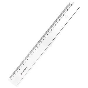 Линейка 30см "Clear" прозрачн., ERICH KRAUSE