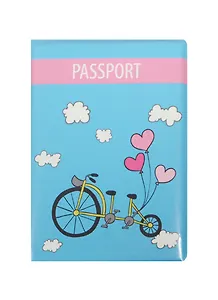 Обложка для паспорта Велосипед с шариками
