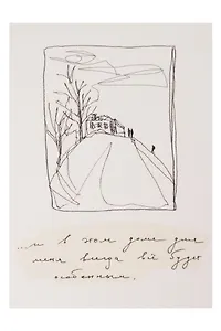 Открытка одинарная "дом моего детства"