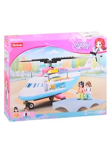 Конструктор серии Розовая Мечта, Врачебный вертолет, 163 дет., кор.