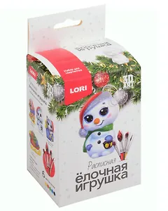 3D Art. Елочная игрушка под роспись "Снеговичок"