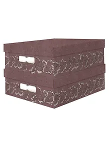 Короб M "Botanica" 10*26*35см, кашированный трехслойный гофро картон. Набор 2 шт.