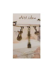 Заготовка для декора Art idea Кулон "Ретро вилка" метал. 3,5см QA-4133"