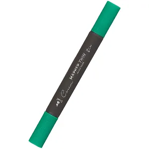 Маркер художественный "Сонет" изумрудн-зеленый, двухсторон., тонк. и широк.долото, Сонет