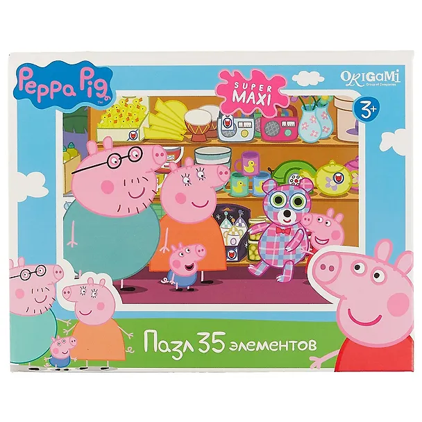 Пазл Оригами 35эл MAXI Peppa Pig Магазин игрушек 01545 2487135 — 2