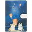 Блокнот с магнитной застёжкой «Котики и космос», 128 листов, 19 х 13 см — 2767251 — 1
