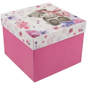 Подарочная коробка «Мишка на розовом», большая