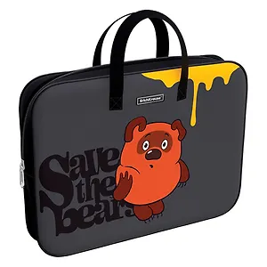 Папка для тетрадей А4 "Винни-Пух" текстиль, ручки, ErichKrause