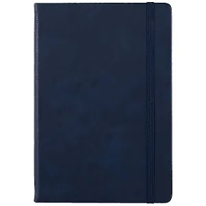 Ежедневник недат. А5 152л "Congress" индиго, иск.кожа, тв.переплет, на резинке, тонир.блок