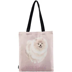 Сумка-шоппер Шпиц 100% fluff цветная, текстиль 40см.*32см.