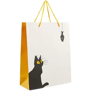 Подарочный пакет «Чёрный кот», А4 251893