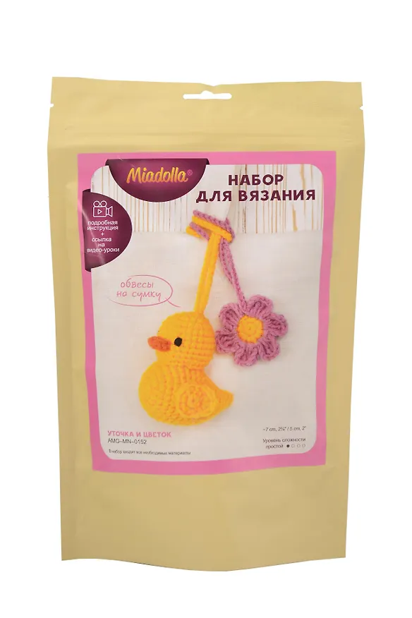 Набор для вязания "Miadolla" "Уточка и цветок" (AMG-MN-0152) 3148990 — 1