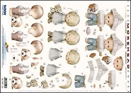 Аппликация бумажная вырубная серии "Морхедс" (G82143) Дети и питомцы 2261023