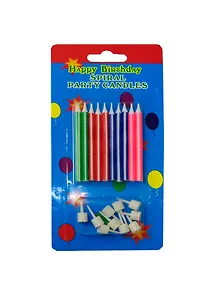 Набор свечей для торта (10 шт) (592151) (6 см) (Бурлаков)