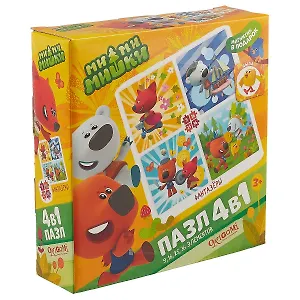 Пазл ORIGAMI Набор.4в1 9-16-25-36эл. "МиМиМишки. Фантазеры" 03516