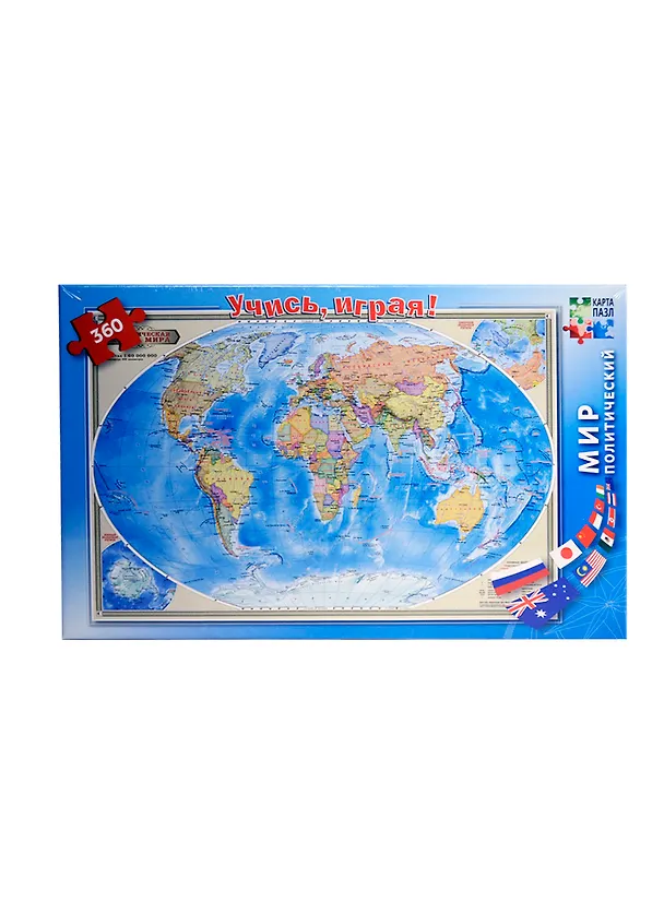 Мир политический (1:60 млн) (45192) (360 дет) (345х500) (коробка) 2392660 — 4