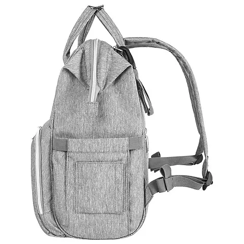 Рюкзак BRAUBERG MOMMY 40*26*17см. серый, коврик, крепления на коляску, термокарманы 3115354 — 5