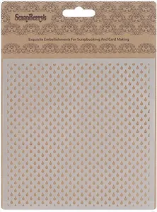 Трафарет, Капельки 15,2*15,2см толщина 0,15мм