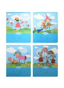 Тетрадь в узкую линейку BG, "Сказочные герои", 12 листов, в ассортименте