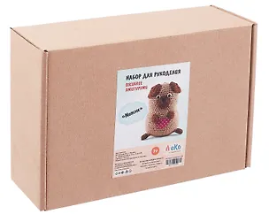 Набор для рукоделия. Вязание амигуруми своими руками Мопсик 3110524