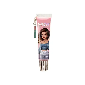 Блеск для губ с подвеской розовый (Помада) (WOW) (4мл) (WOW00012)