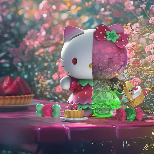 Коллекционная фигурка Mighty Jaxx Hello Kitty Floral Daydream Series (19см) (71167) 3141525 — 1