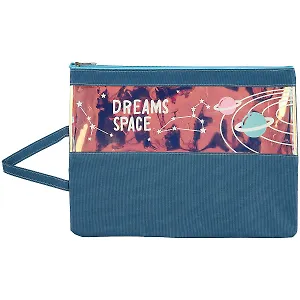Папка для тетрадей А4 "Dreams space" молния, ручка, ассорти