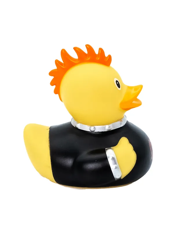 Игрушка для ванной, уточка резиновая FUNNY DUCKS "Панк уточка" (1878) 3122149 — 2