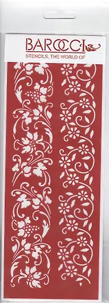 Трафарет универсальный Бордюр полевые цветы (ТУ-01) (8,5х23) 2371430