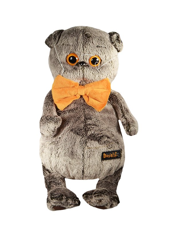 Игрушка мягкая Budi Basa, Басик в рыжем бархатном банте 30см 2500549 — 1