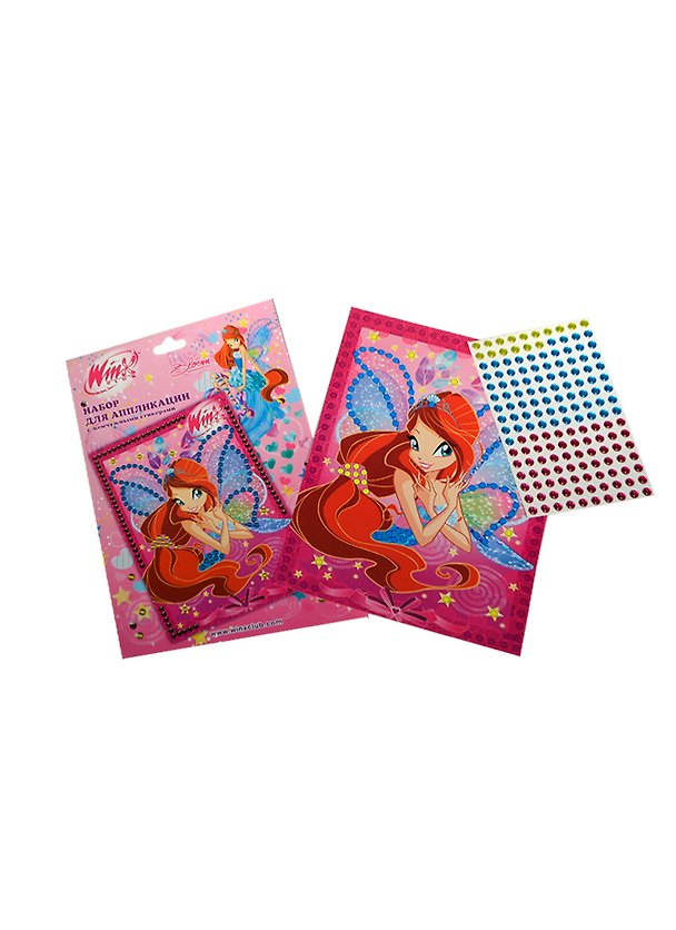 Набор для аппликации Блум с жемчужными стикерами (49703-1/WH) (WINX Club) 2393386 — 1