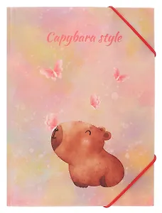 Папка на резинке Yoi, "Капибара с цветочком", A5