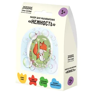 Набор для мыловарения ТРИ СОВЫ "Нежность", 1 мыло с картинкой