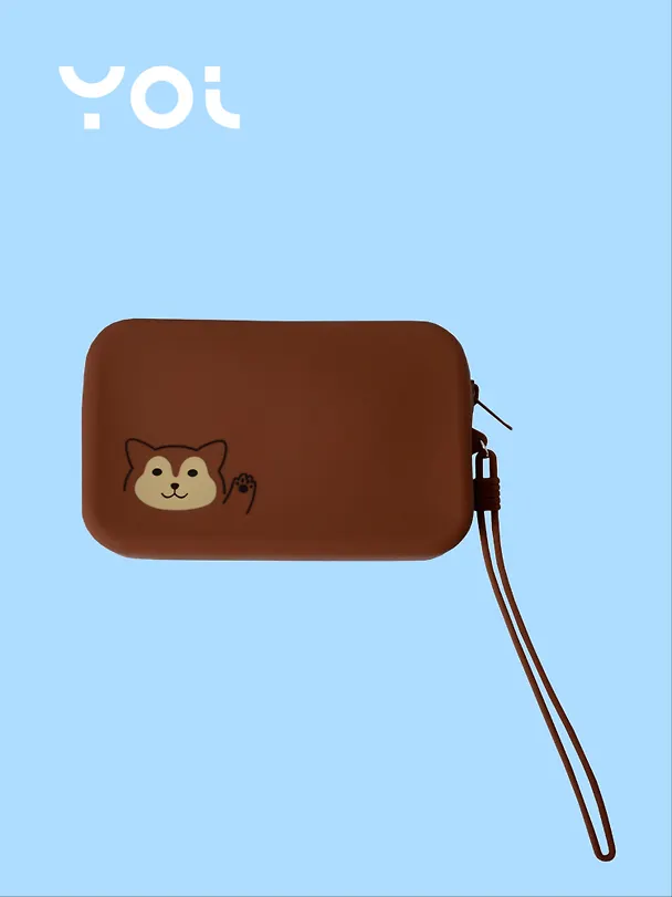 Пенал-косметичка для мелочей 15*9,5см "Animals" силикон, ассорти 3101671 — 3