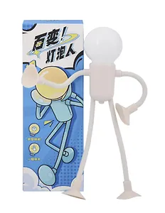 Мини-лампа LED Человечек-лампочка бежевый (17х6) (12-Wenhua-202508-L4)