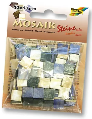 Мозаика для декор. Голубой (62202) (10х10 мм) микст (упаковка) 2292461